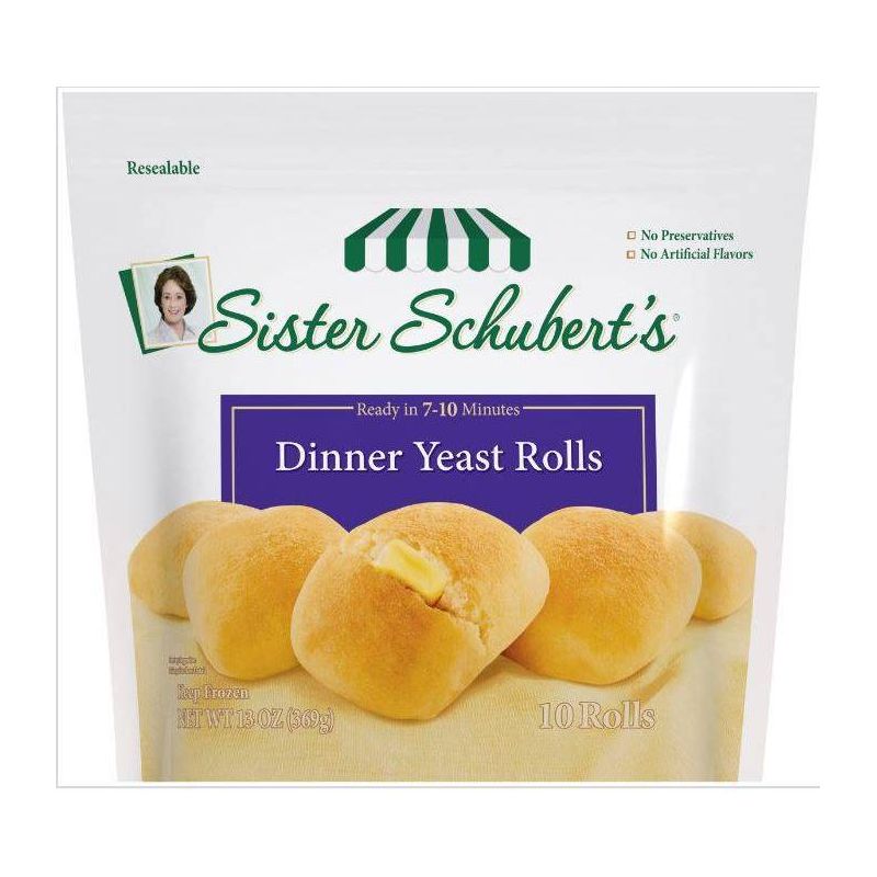 Sister Schubert&#39;s Frozen Dinner Yeast Rolls - 13oz/10ct, 1 of 2