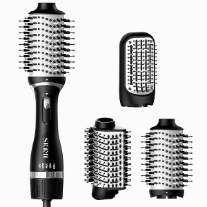 SKIMI Hair Dryer Brush, Black Blow Dryer Brush, Oval Barrel Hot Air Brush for Drying, Straightening, Curling, Blowout Hair Dryer Brush for Women - 1 of 4