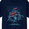Stranger Things Demogorgon Live The Upside Down Men's Navy Crew Neck Short Sleeve T-shirt - 2 of 3