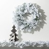 21"H Sullivans Artificial Snowy Cedar Christmas Wreath, Green-White, Indoor Christmas Decor - 3 of 4