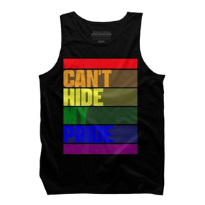 Adult Design By Humans Can't Hide My Pride By JeilJersey Tank Top - 1 of 2