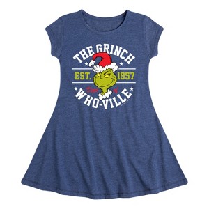 Girls' - Dr. Seuss -  Fit & Flair Cap Sleeve Dress - 1 of 3