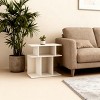 FONTOI Small End Tables Multifunctional Side Table Living Room Sofa Beside Table for Bedroom Office Furniture, Modern, White, 23.75"*11.75"*23.75" - 4 of 4