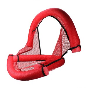 Swim Central Floating Noodle Fun Seat  - 28" - Red and Black - 1 of 2