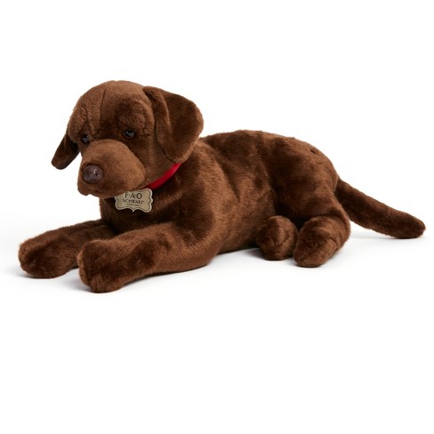 Fao Schwarz Toy Plush Chocolate Labrador 18inch : Target