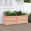 vidaXL Garden Planter Decorative Outdoor Flower Box - Solid Untreated Douglas Wood, 59.1" x 19.7" x 19.7" - 2 of 4