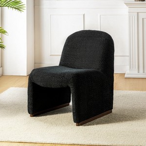 Ludwig Side Chair with Walnut Hand-crafted Finish | KARAT HOME - 1 of 4