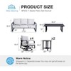SUGOLD 8-Piece Aluminum Patio Conversation Set with Coffee Table and Gray Cushions - 2 of 4