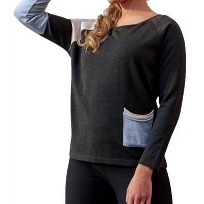Women's Color Block ScoopSweater - ANGEL