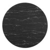 Zinque Round Artificial Marble Dining Table - Modway - image 2 of 4