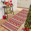Fulvari Christmas Rug Washable Rugs,Christmas Tree Rug Non-Slip Low Pile Indoor Holiday Decor Carpet for Living Room Bedroom Dining Room - 4 of 4