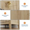 47.2 in Wide 6-Drawer Dresser: Black Mid Century Wooden Chest with Bevel Design, Multi-Use as TV Stand for Bedroom & Living Room - 3 of 4
