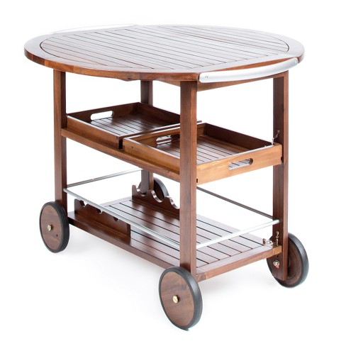 Anders Rustic Bar Cart - CharmyDecor