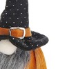 FURNIinspire Decorative Objects Holiday Decorations, Fabric Standing Orange Gnome With Big Nose, Wizard Hat For Party, Orange, 4.3"*6.3"*16" - 2 of 4