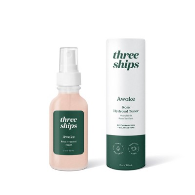 Three Ships Awake Rose Hydrosol Toner - 2 fl oz