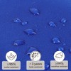 FURNIinspire Outdoor Seat Cushions 2 Pcs Set High Back Patio Chair Cushions, Solid Color Seat Cushion For Garden Porch, Blue, 44"*22"*4" - 4 of 4