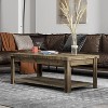 NicBex 48.5 Inch Rectangle Coffee Table with 2-Tier Storage for Living Room,Bedroom,No Assembly Required - 3 of 4