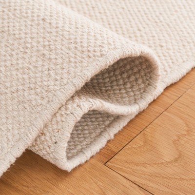 Coastal Charm Blue Cotton 6' Square Hand-Loomed Area Rug