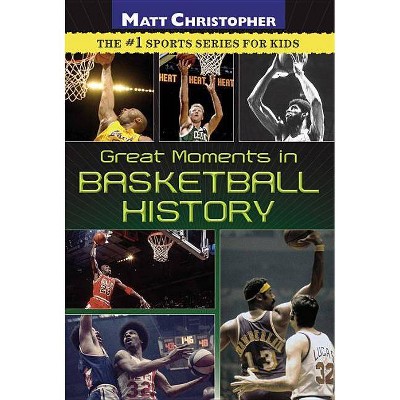 Great Moments in Basketball History - by  Matt Christopher (Paperback)