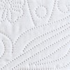Collections Etc Demi Oversized Textured Medallion Design Scalloped Edge Pillow Sham - 3 of 3