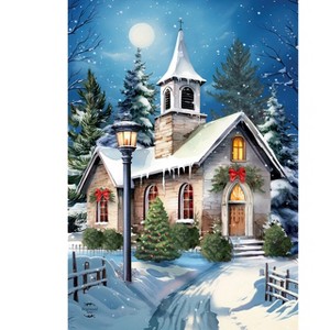 Briarwood Lane Winter Christmas Garden Flag 12x18 For Outdoor Holy Night For Christmas Garden Flag Flags For Outside - 1 of 4