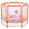 DSVIMOY 55" Toddlers Trampoline with Safety Enclosure Net and Balls, Indoor Outdoor Mini Trampoline for Kids, Blue, 55"*55"*43" - 4 of 4