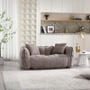 High-resilience foam core soft beanbag chair for two. Comfortable square recliner sofa, ideal for family and friends during games - 4 of 4