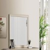 GlasFlength Decorative Wall Mirrors Contemporary Framed Mirror with Sleek Clean Simple Design for Modern Living Room, Beige, 38"*1"*38" - 2 of 4