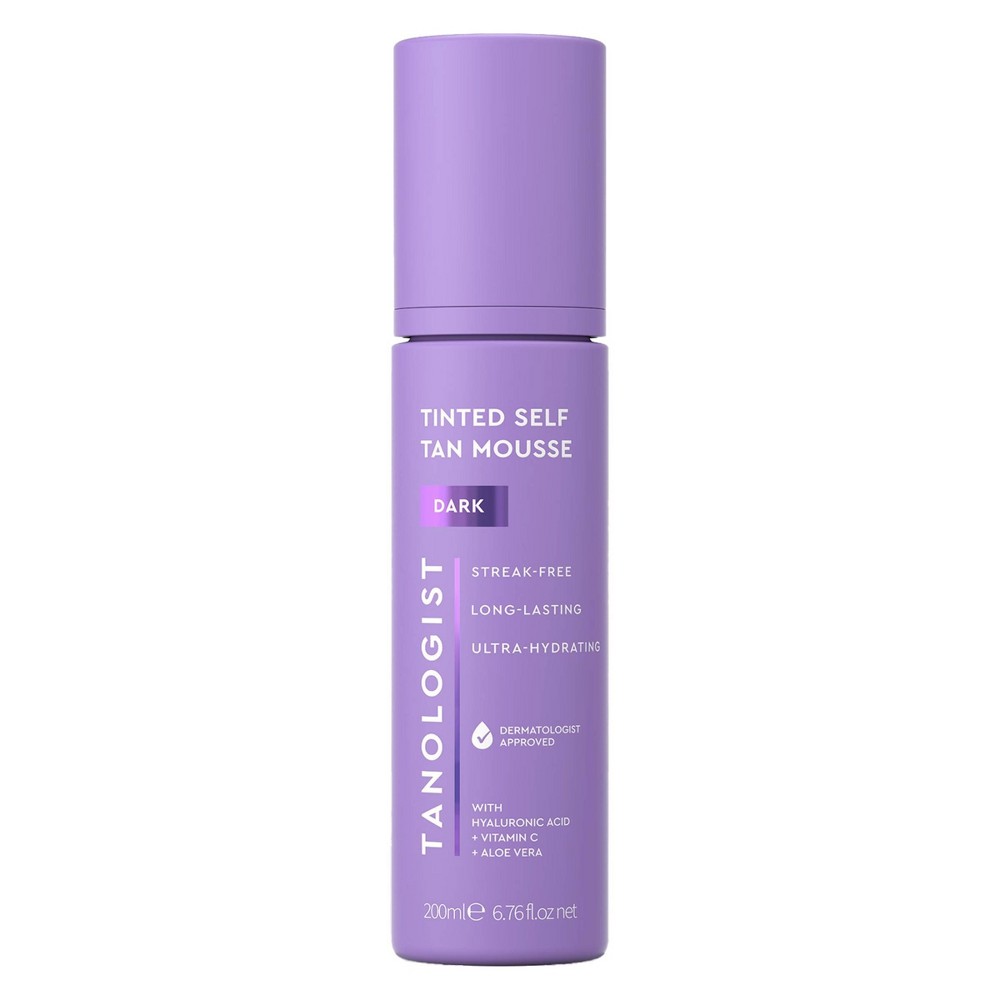 Tanologist Tinted Mousse Dark Self Tanner - 6.76oz: Sunless Tanning, Face & Body Application, Contains Vitamin C