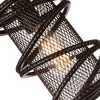 CWI Lighting Darya 1 Light Down Mini Pendant With Brown Finish - 3 of 4
