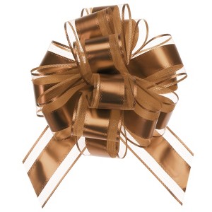 Unique Bargains Large Pull Bow Metallic Gift Wrapping Ribbon for Wedding 12 Pcs - 1 of 4