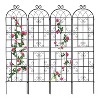 Lorna 2 Pack 78.7"x19.7" Metal Garden Trelli, Tiered Planters for Climbing Plants,  Outdoor Furniture Near Me - The Pop Home - 2 of 4