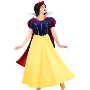 HalloweenCostumes.com Disney's Snow White Costume for Women, Adult Magical Princess Classic Yellow Bodice and Skirt. - 1 of 4