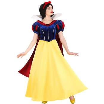 HalloweenCostumes.com Disney's Snow White Costume for Women, Adult Magical Princess Classic Yellow Bodice and Skirt.