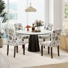 Tangkula Wooden Dining Chair Set of 4 w/Rubber Wood Legs Padded Seat S Springs High  Back - 2 of 4