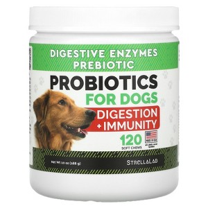 StrellaLab Probiotics, Digestion + Immunity, For Dogs, 120 Soft Chews, 10 oz (288 g) - 1 of 2