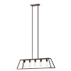 Chloe Lighting Ironclad Industrial 5 Light Oil Rubbed Bronze Island Pendant Ceiling Fixture 38" Wide - 2 of 4