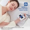 Itopfox Quilted Cotton Heated Mattress Pad with 10 Heat Settings, Dual Controller & Auto Shut Off, Moisture Wicking for Enhanced Sleep Comfort - 3 of 4