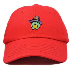 Dalix Sorcerer Frog Embroidered Cap Cotton Baseball Cute Cool Dad Hat Womens - 1 of 4