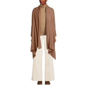 Lands' End Women's CashTouch Shawl Wrap - 1 of 4