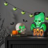 12" Lit Monster Boo Blow Mold Halloween Decorative Prop Green - Hyde and EEK! Boutique™ - 2 of 3