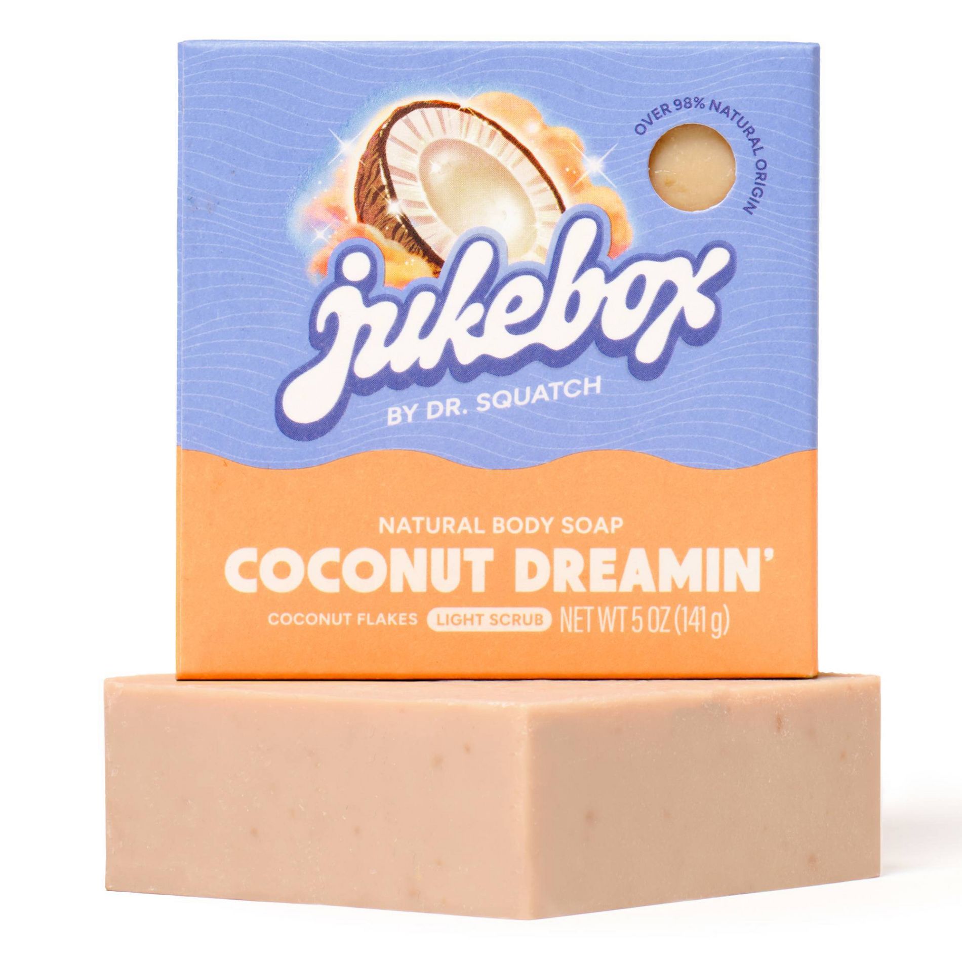 Jukebox Bar Soap - Coconut - 5oz: Basic Cleansing, Whole Body Application, Recommended for Normal Skin