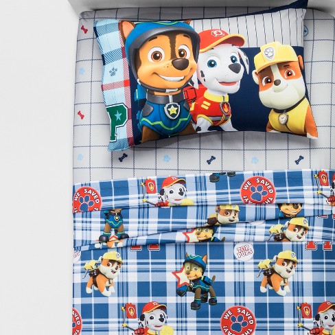 paw patrol twin comforter and sheet set