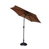 XINGHANZHENXUAN Outdoor Patio Umbrella, Patio Umbrella with 33 pounds Round Resin Umbrella Base, Push Button Tilt and Crank lift - 3 of 4
