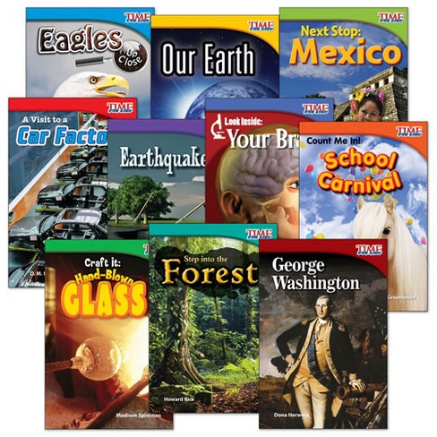 Shell Education TIME FOR KIDS Nonfiction Readers Grade 2 Set 1 - 10-Book Set