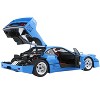 Ferrari F40 Light Blue with Silver Rims with DISPLAY CASE Limited Edition to 54 pieces 1/18 Diecast Model Car by BBR and Kyosho - 4 of 4