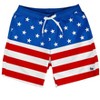 Tipsy Elves Mens American Flag Stretch Swim Trunk: Size X Large - 4 of 4