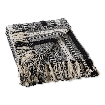 50"x60" Braided Striped Throw Blanket - Design Imports