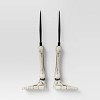 2pk Skeleton Feet Halloween Decorative Yard Stakes - Hyde and EEK! Boutique™: Lawn Decorations, Off-White - 3 of 4