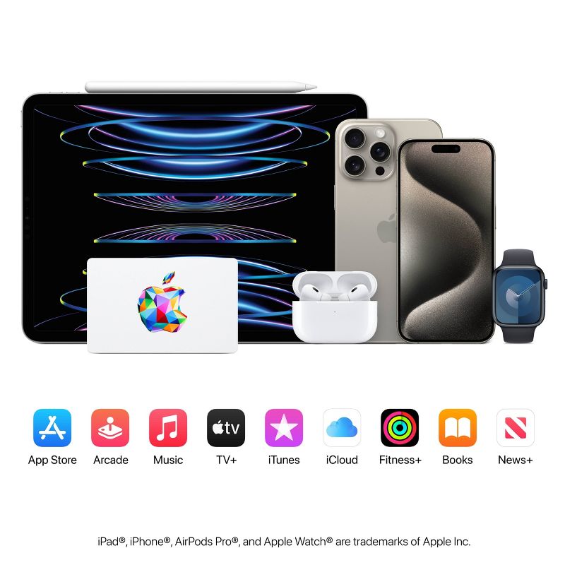 Apple Gift Card - Apps, Games, Apple Arcade, and more (Email Delivery), 3 of 4